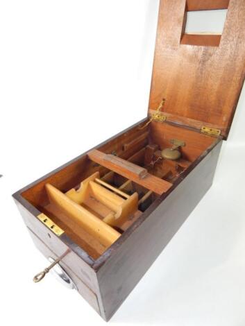 An Edwardian mahogany cased cash till