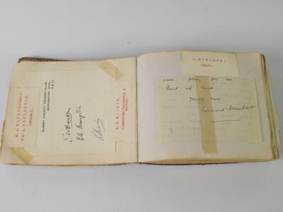 An autograph album predominantly containing signatures and letters - 3