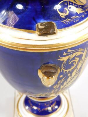 A 19thC Derby porcelain vase - 7