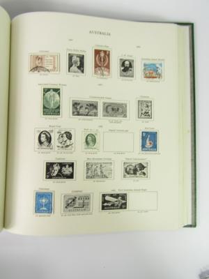 Six SG New Age stamp albums