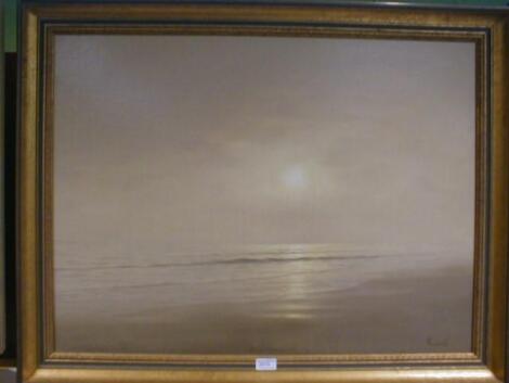 Blackwell, a modern beach scene at sunset 24"x 32" £20-30