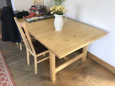 An IKEA refectory table. - 2