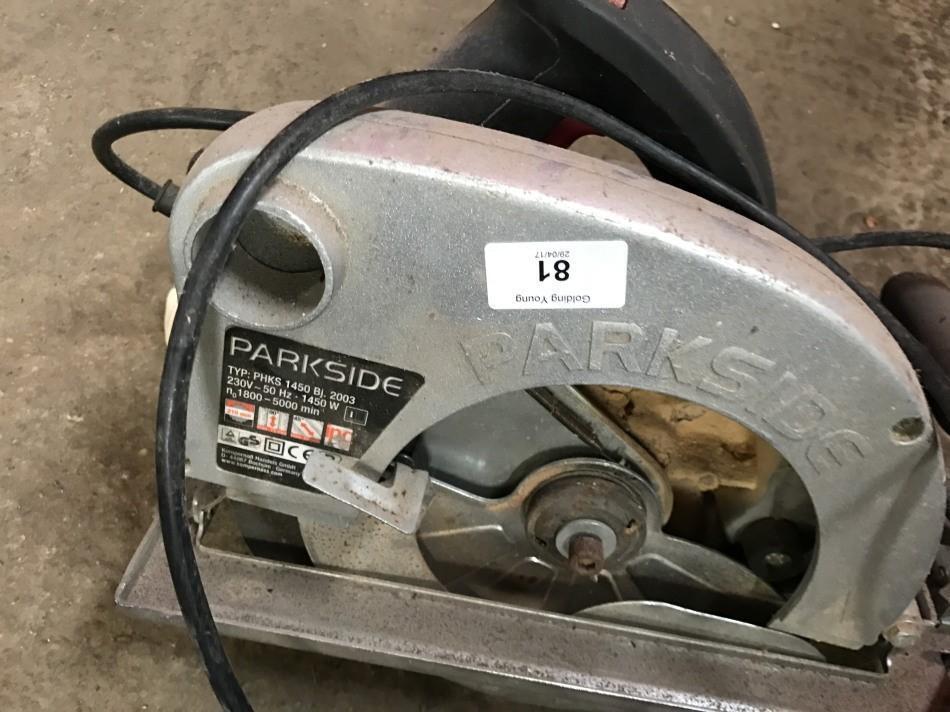 Parkside phks outlet 1450 circular saw