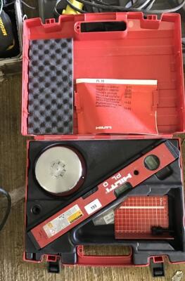 A Hilti PL10 level