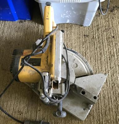 A DeWalt cross cut saw