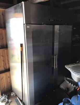 A Precision double door commercial freezer.