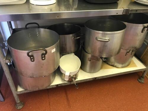 Aluminium cook pans.