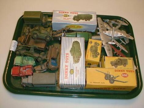 Dinky military vehicles; inc boxed examples of 622