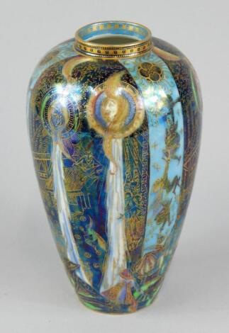 A Wedgwood Fairyland lustre baluster vase