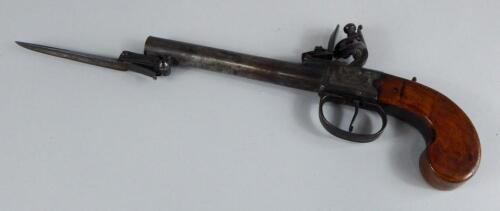 An early 19thC flintlock pistol