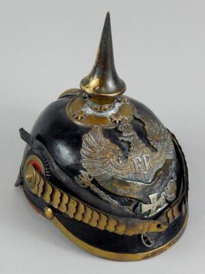 A copy of a German Pickelhaube