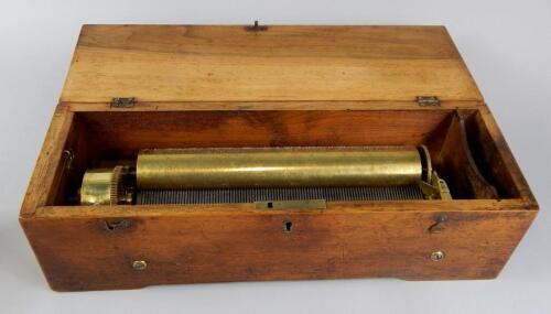 A 19thC Swiss music box by Ducommon Girod