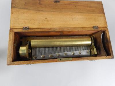 A 19thC Swiss music box by Ducommon Girod - 2