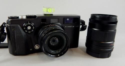 A Hasselblad Xpan camera with Hasselblad 4/45 lens