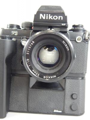 A Nikon F3 camera with motor drive - 2