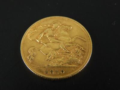 An Edward VII half gold sovereign - 2