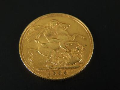 An Edward VII full gold sovereign - 2