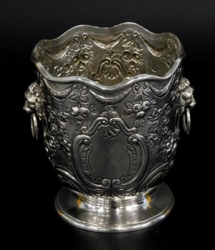 A Victorian silver bowl