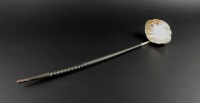 An Elizabeth II silver toddy ladle with twisted handle - 2