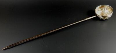 A silver toddy ladle - 2