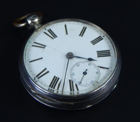 A Victorian silver pocket watch