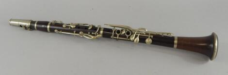 An early 20thC rosewood clarinet