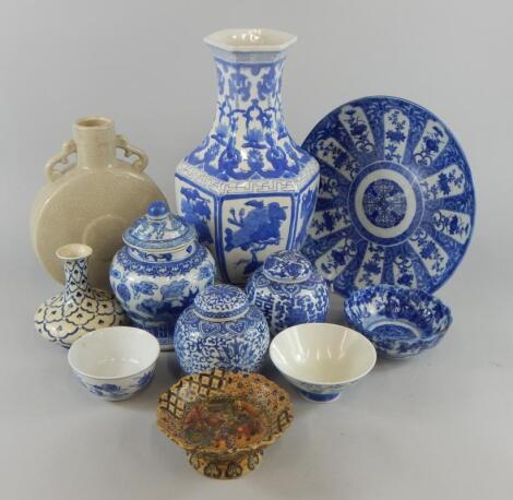 A collection of oriental ceramics