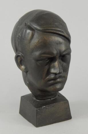 A modern cast iron bust