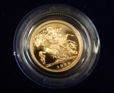 A United Kingdom proof gold half sovereign