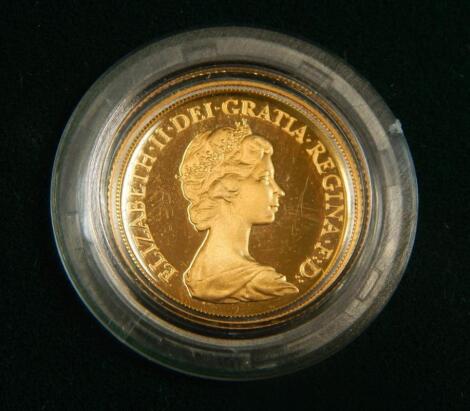 A United Kingdom proof gold full sovereign