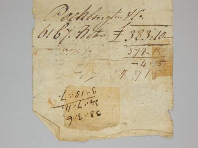 An 18thC Sleaford Bank five guinea bank note - 6