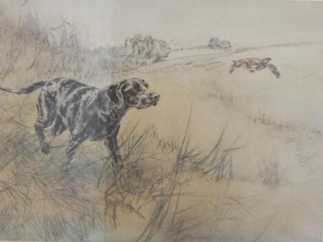 Henry Wilkinson (1921-2011). Gun dog and pheasant