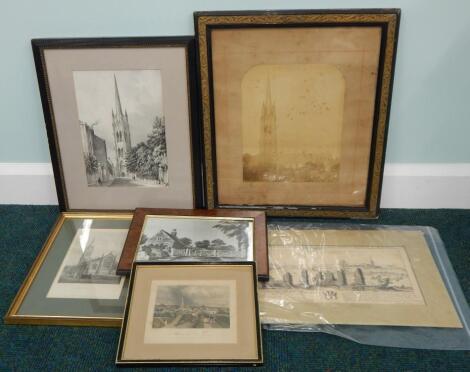 A collection of prints relating to Louth