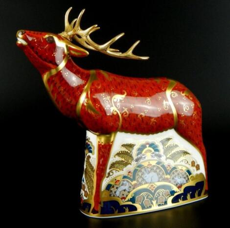 A Royal Crown Derby Sherwood stag