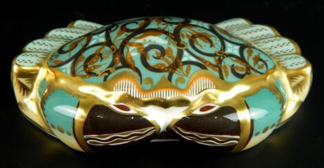 A Royal Crown Derby crab paperweight