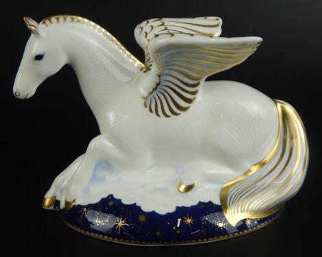 A Royal Crown Derby Pegasus paperweight