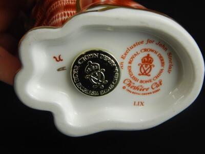 A Royal Crown Derby Cheshire cat paperweight - 2