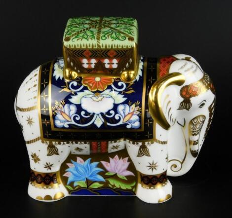 A Royal Crown Derby Raj elephant paperweight