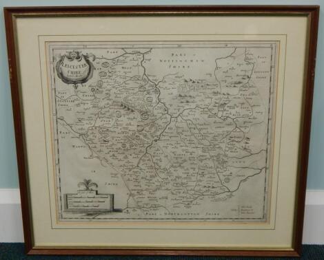 After Robert Morden. County map of Leicestershire