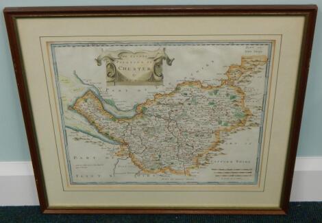 After Robert Morden. County map of Cheshire