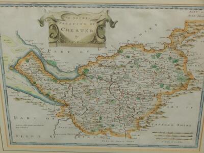 After Robert Morden. County map of Cheshire - 2