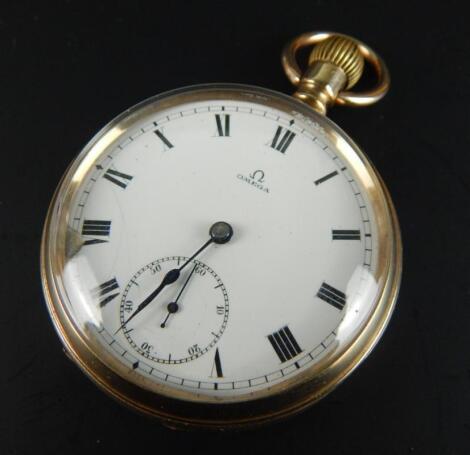 A 9ct gold Omega pocket watch