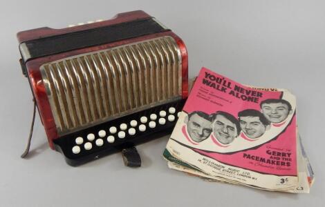 A Hohner piano accordion