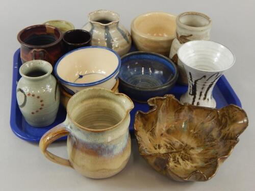 A quantity of Studio Pottery