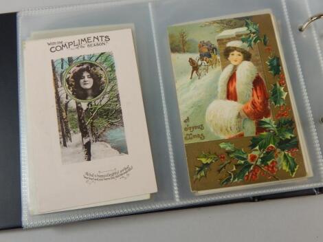 A quantity of early 20thC Christmas cards