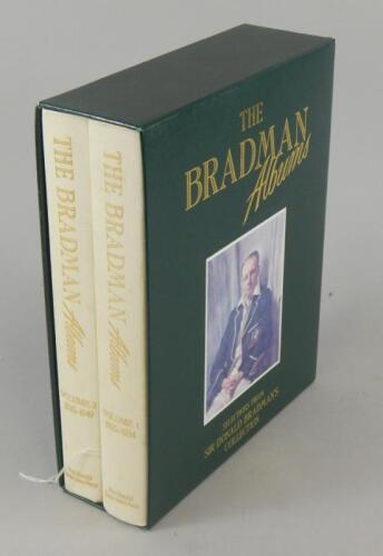 Two volumes of the Sir Donald Bradman collection