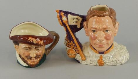 Two Royal Doulton character jugs