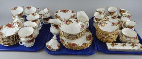 A quantity of Royal Albert Old Country Roses teaware