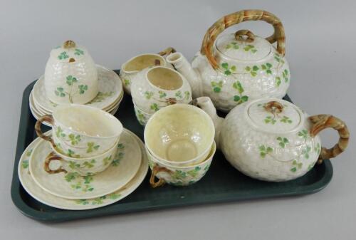 A quantity of Belleek porcelain