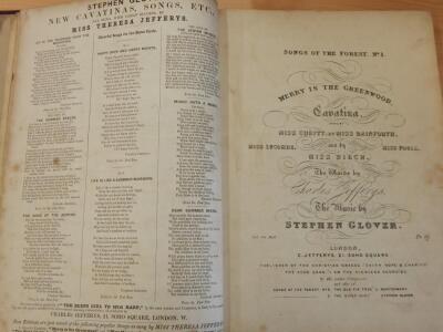 A collection of 19thC song sheets